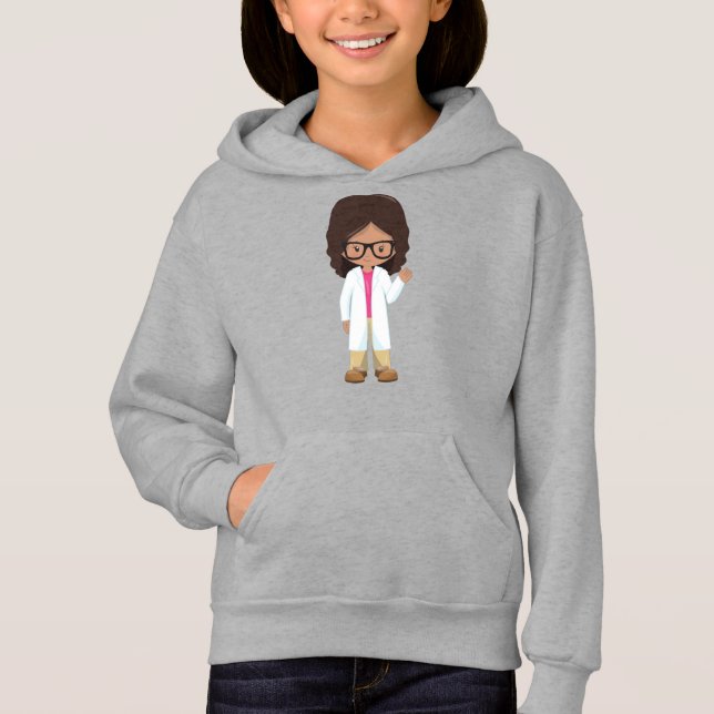 Science Girl, Latina Girl, Niedlich Girl, Scientis Hoodie (Vorderseite)