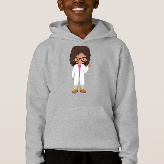Science Girl, Latina Girl, Niedlich Girl, Scientis Hoodie (Vorderseite)