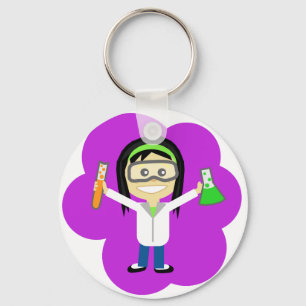 Science Girl Schlüsselanhänger