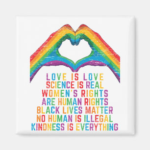 science is real - black Lives Matter Magnet