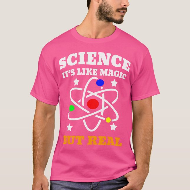 Science Its Like Magic But Real Scientist Kid T-Shirt (Vorderseite)