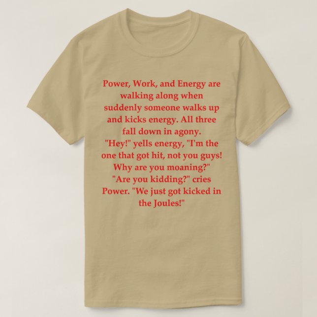 Science Joke 22 T-Shirt (Design vorne)