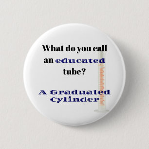 Science Joke Vater Joke Graduierter Zylinder Button