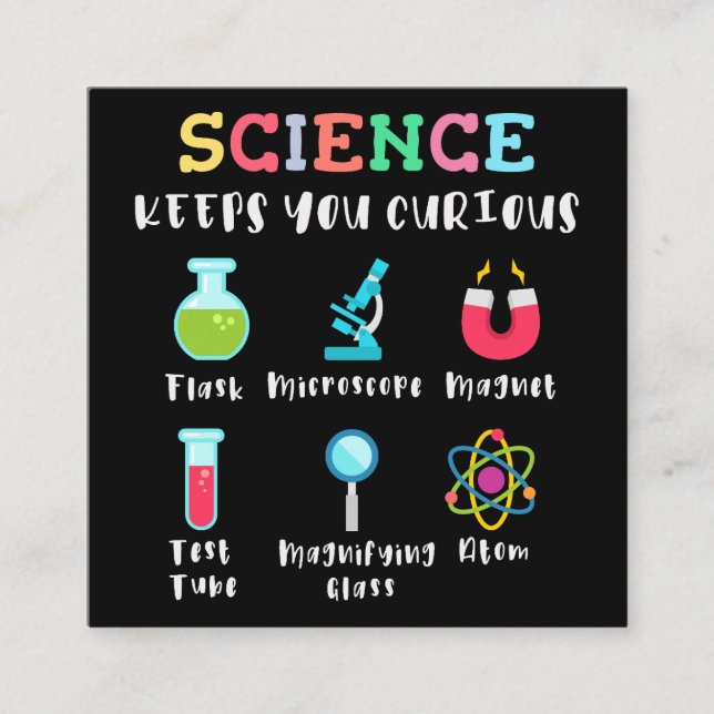 Science keeps you curious begleitkarte (Vorderseite)