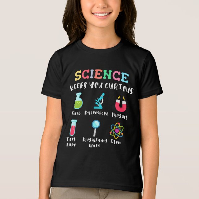 Science keeps you curious Tri-Blend shirt (Vorderseite)