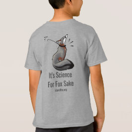 Science Kids T - Shirt Logo Front Science Fox Back