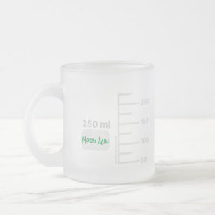Science Labrador Beaker Personalisiert Big Label T Mattglastasse