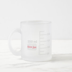 Science Labrador Beaker Personalisiert Big Label T Mattglastasse