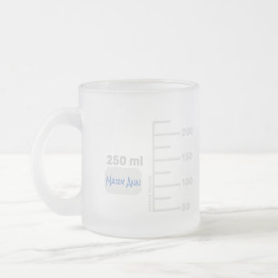 Science Labrador Beaker Personalisiert Big Label T Mattglastasse