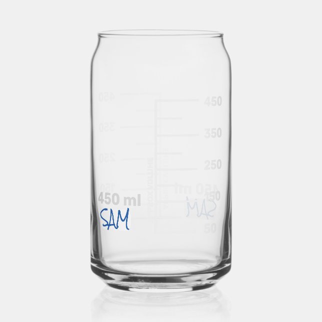 Science Labrador Beaker Personalisiert Glass Chemi Dosenglas (Vorderseite)