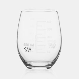 Science Labrador Beaker Personalisiert Glass Chemi Weinglas Ohne Stiel