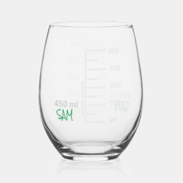 Science Labrador Beaker Personalisiert Glass Chemi Weinglas Ohne Stiel