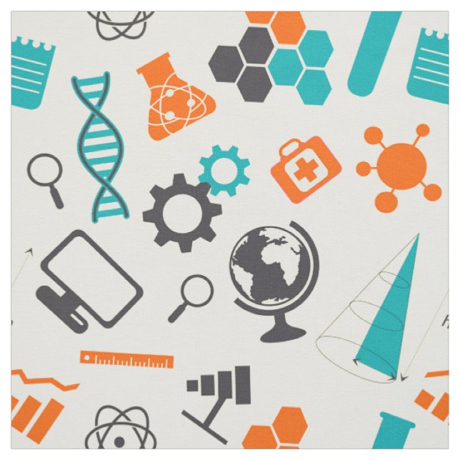 Science Labrador Chemistry Liebe Proton Electron N Stoff (Muster)