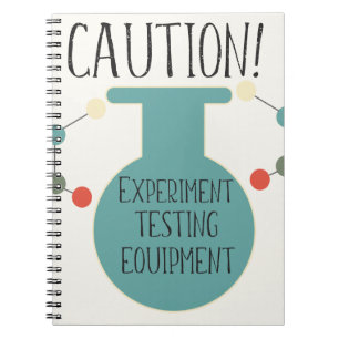 Science Labrador Chemistry Pattern Notebook Notizblock