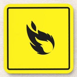 Science Labrador Safety Signing Hard Plastic Unter Getränkeuntersetzer