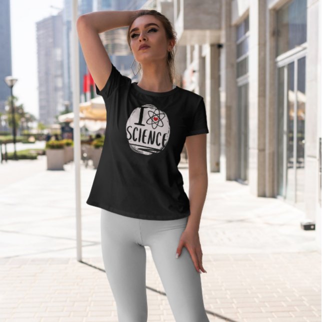 Science Liebe Atom Symbol T-Shirt (Von Creator hochgeladen)