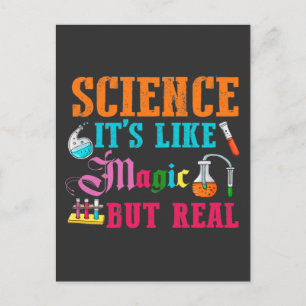 Science Magic Future Scientist Chemistry Student Postkarte