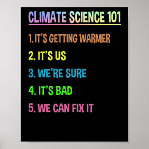 Science März - Geschenk des Earth Day zum Klimawan Poster