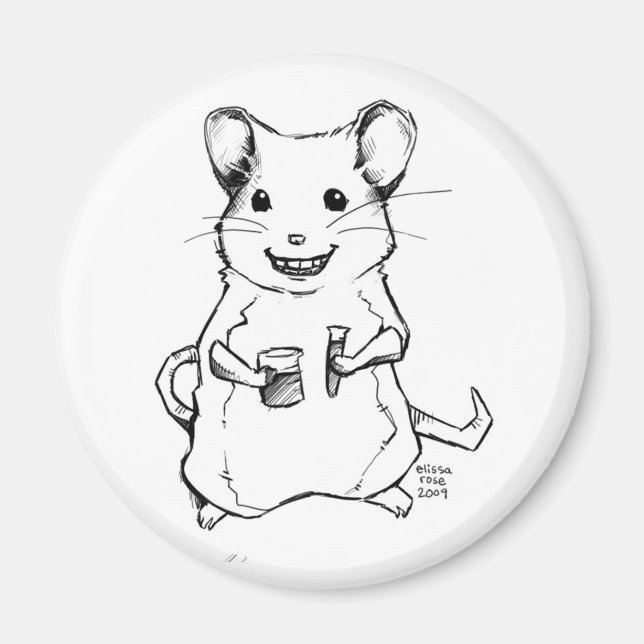 Science Mouse Magnet (Vorne)