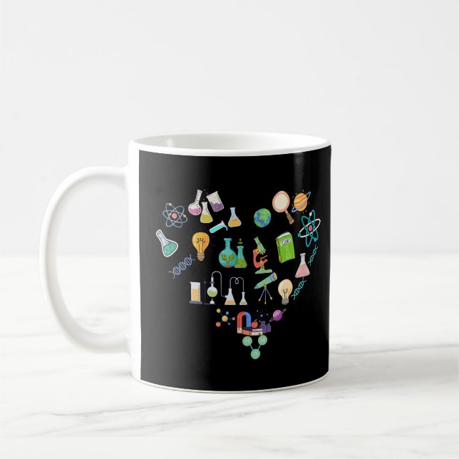 Science Nerd Geek Labo Chemical Biology Experiment Kaffeetasse (Links)