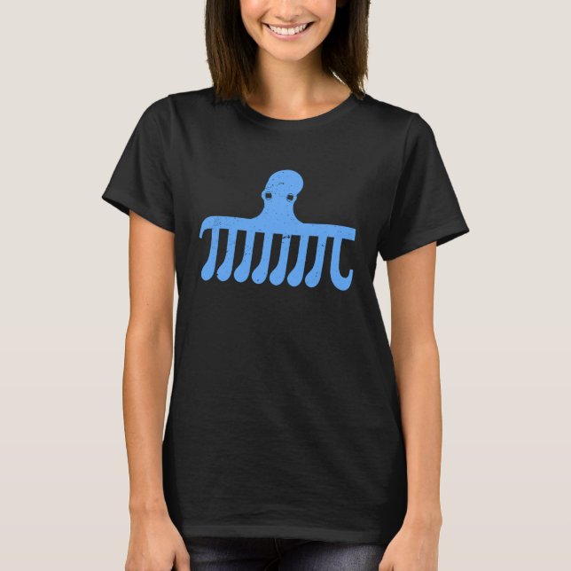 Science Nerd Mathematik Geek PI Octopi T-Shirt (Vorderseite)