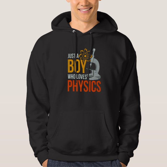 Science Nerd Physiker nur ein Junge, der Liebe Phy Hoodie (Vorderseite)