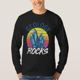Science Paleontology Rocks Retro Geology T-Shirt
