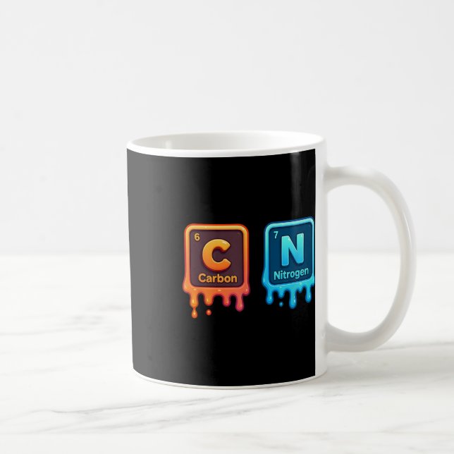 Science Periodic Table 67 Meme Aesthetic Funny 6 7 Kaffeetasse (Rechts)