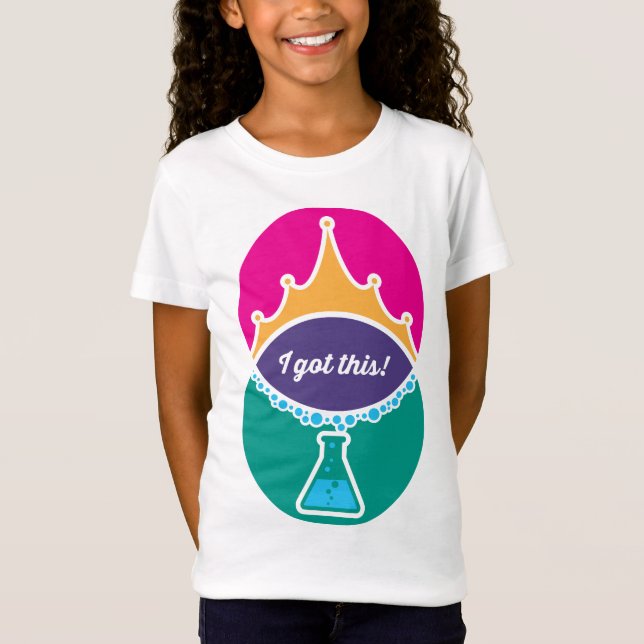 Science Princess (Bold) Girls Shirt (Vorderseite)