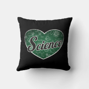 Science Retro Heart Blackboard Liebe Kissen