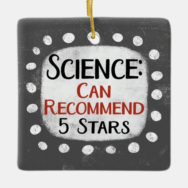 Science Review 5 Stars Ornament (Vorderseite)