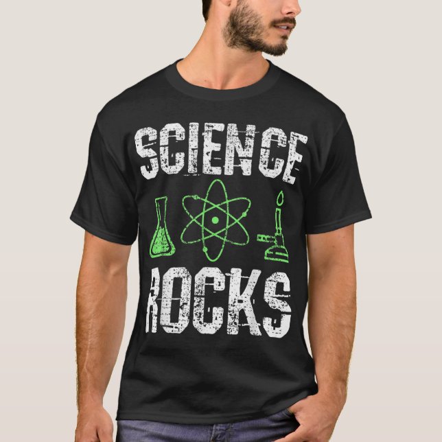 Science Rocks Biologe Chemie Physiker Lehrer T-Shirt (Vorderseite)