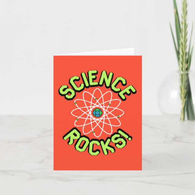 Science Rocks! Hinweis und Grußkarten Karte (Vorderseite)