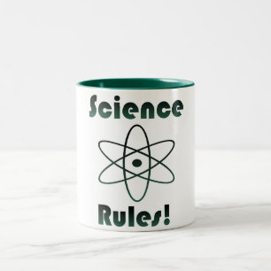 Science Rules Geek Zweifarbige Tasse