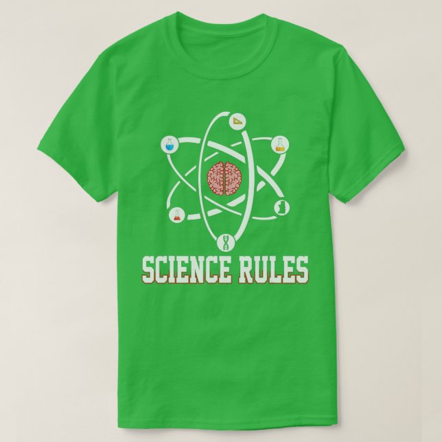 Science Rules Physical Chemistry Scientist Laborat T-Shirt (Design vorne)
