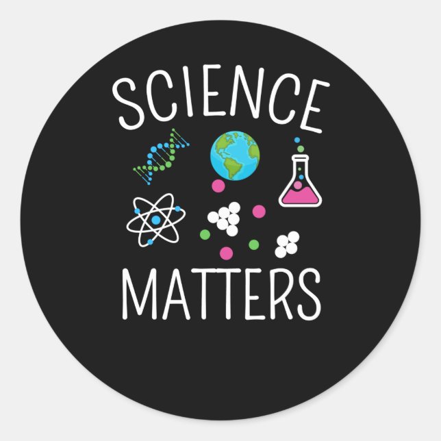 Science S - Funny Science Pucker1 Runder Aufkleber (Vorderseite)