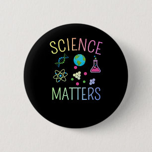 Science S - Funny Science Pucker Button
