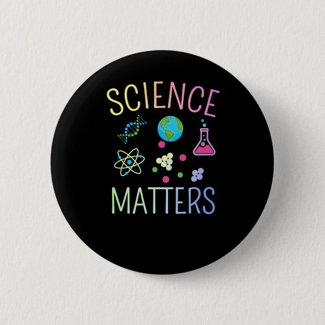 Science S - Funny Science Pucker Button (Vorderseite)