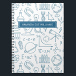 Science / Scientist - Your Name /Monogram Notebook Notizblock<br><div class="desc">Perfektes Geschenk für die besondere Person in Ihrem Leben, die ein fleißiger Wissenschaftler oder Mathematik / Physik Student fleißig an der Universität zu studieren. Helfen Sie ihnen, mit ihrem eigenen, auf Ihre Bedürfnisse zugeschnittenen Monogramm- oder Namensnotiz das Beste aus ihren Studien- oder Wissenschaftsaufgaben zu machen. Das ist das perfekte Geschenk...</div>