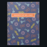 Science / Scientist - Your Name /Monogram Notebook Notizblock<br><div class="desc">Perfektes Geschenk für die besondere Person in Ihrem Leben, die ein fleißiger Wissenschaftler oder Mathematik / Physik Student fleißig an der Universität zu studieren. Helfen Sie ihnen, mit ihrem eigenen, auf Ihre Bedürfnisse zugeschnittenen Monogramm- oder Namensnotiz das Beste aus ihren Studien- oder Wissenschaftsaufgaben zu machen. Das ist das perfekte Geschenk...</div>