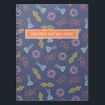 Science / Scientist - Your Name /Monogram Notebook Notizblock<br><div class="desc">Perfektes Geschenk für die besondere Person in Ihrem Leben, die ein fleißiger Wissenschaftler oder Mathematik / Physik Student fleißig an der Universität zu studieren. Helfen Sie ihnen, mit ihrem eigenen, auf Ihre Bedürfnisse zugeschnittenen Monogramm- oder Namensnotiz das Beste aus ihren Studien- oder Wissenschaftsaufgaben zu machen. Das ist das perfekte Geschenk...</div>