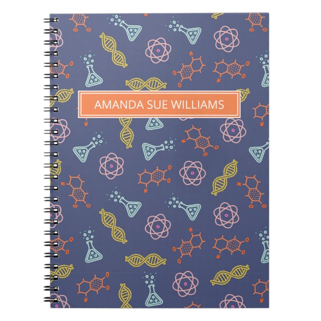 Science / Scientist - Your Name /Monogram Notebook Notizblock (Vorderseite)