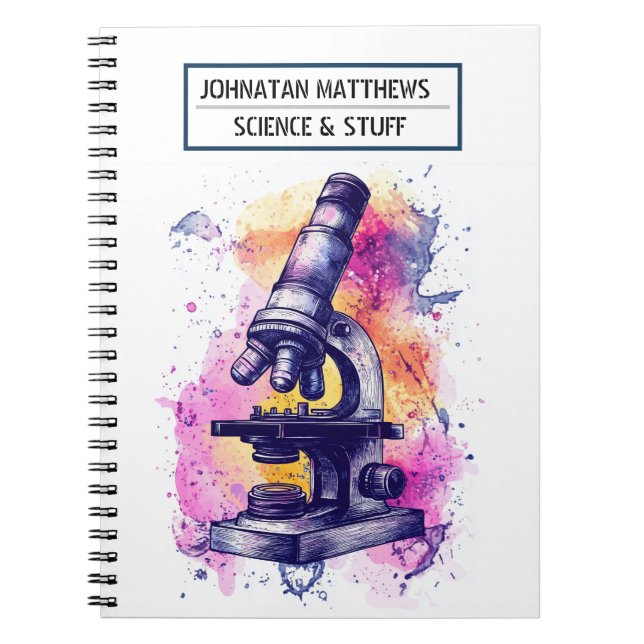 Science Spiral Foto Notebook Notizblock (Vorderseite)