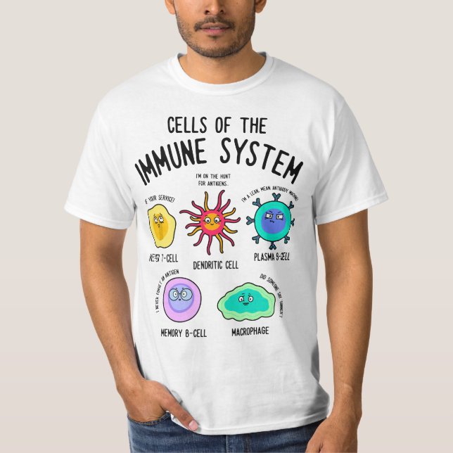 Science T, Immune Cells T, Funny Science  T-Shirt (Vorderseite)
