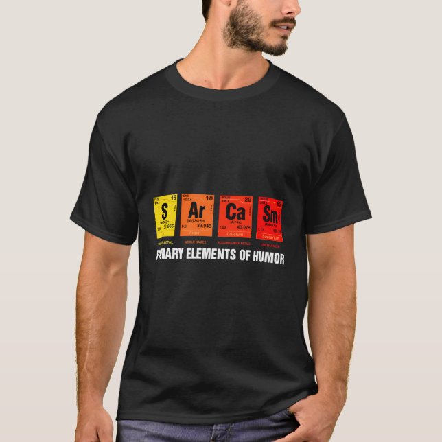 Science T - Shirt Sarcasm S Ar Ca Sm Primärelement (Vorderseite)