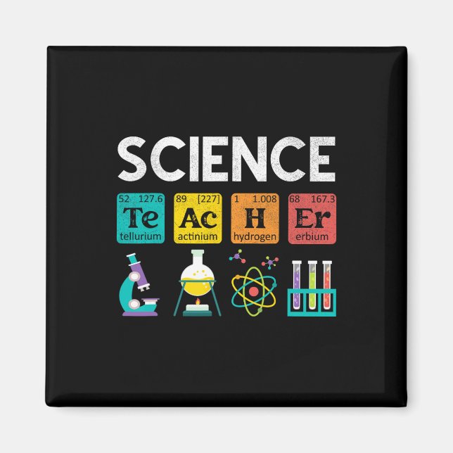 Science Teacher Chemistry Biology Physics Teacher  Magnet (Vorne)