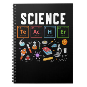 Science Teacher Chemistry Laboratory Notizblock
