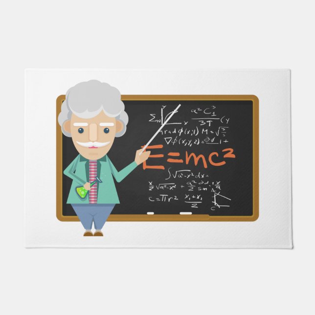 Science Teacher EMC2 Formel Fußmatte (Vorderseite)