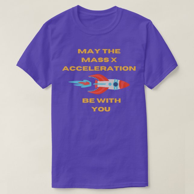 Science Teacher Fun Force X Beschleunigung Design T-Shirt (Design vorne)