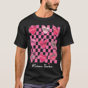 Science Teacher Hearts Teach Liebe Inspiriert Wome T-Shirt